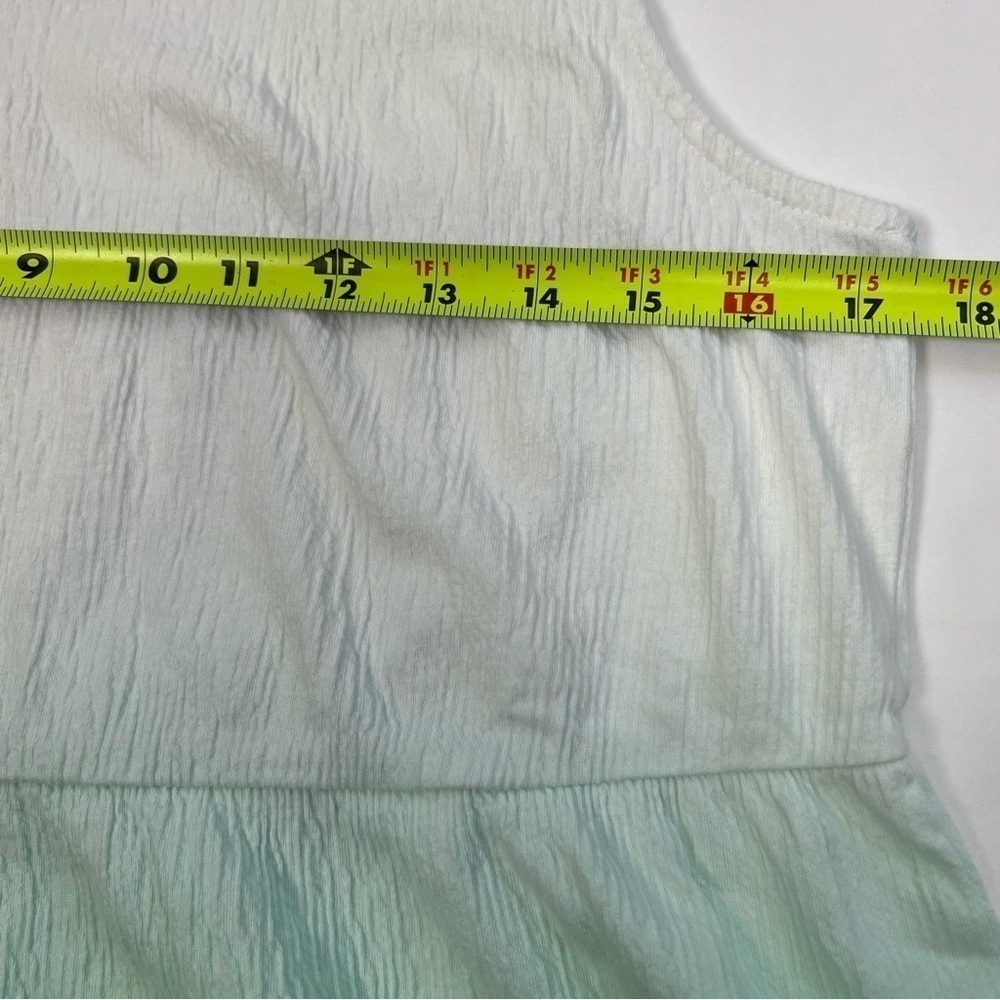 Lands’ End Women’s Pullover Sleeveless Top Sz Small Multi Color Tiered Krinkle - Picture 9 of 10